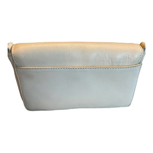 NWT Vince Camuto Lefto Crossbody Bag Coconut Cream Leather Chic Sleek Magnetic - Picture 4 of 7